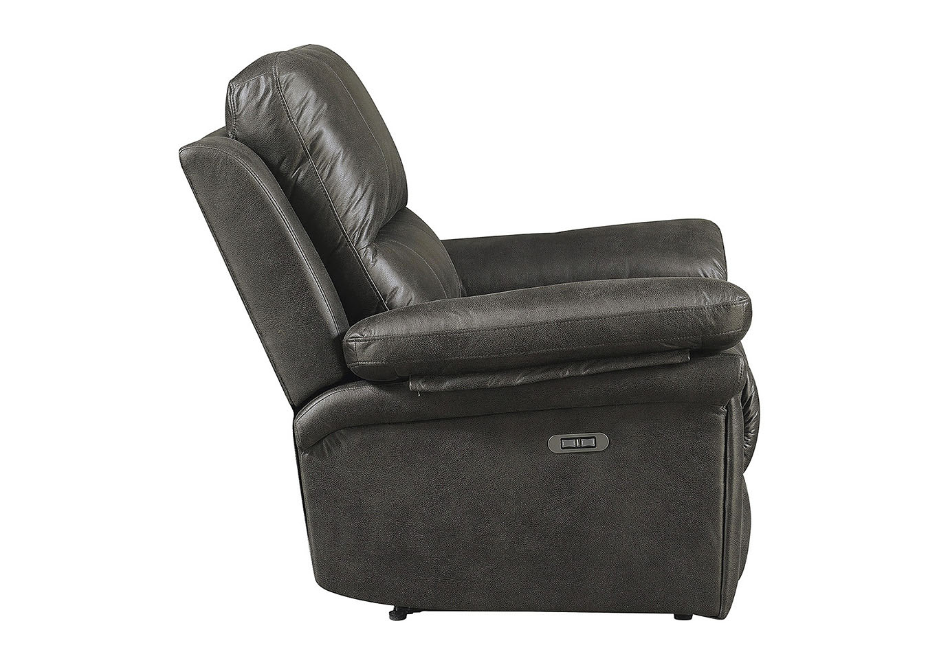 Julia Dark Gray Power Motion Recliner,Taba Home Furnishings